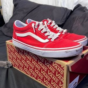 Mens Low Top Red Vans